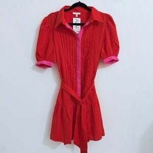 Flying Tomato Orange and Fuchsia Mini Dress NWT